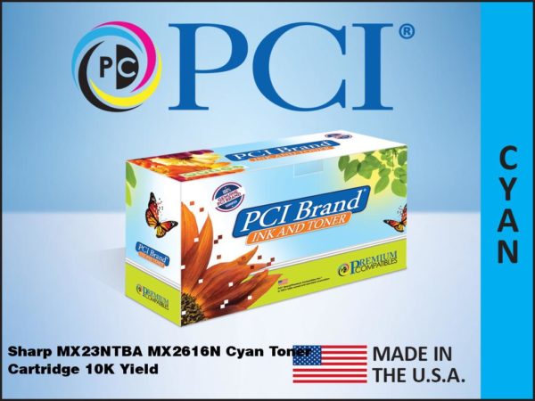 Premium Compatibles High Yield Laser Toner Cartridge - Alternative for Sharp MX-23NTCA - Cyan - 1 / Each MX23NTCA-PCI