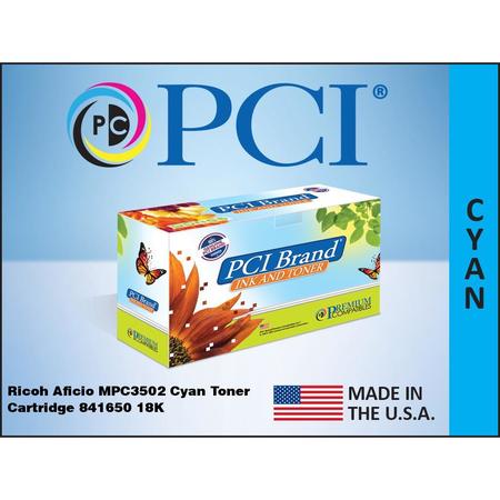 Premium Compatibles Laser Toner Cartridge - Alternative for Ricoh 841650 - Cyan - 1 / Each 841650-PCI