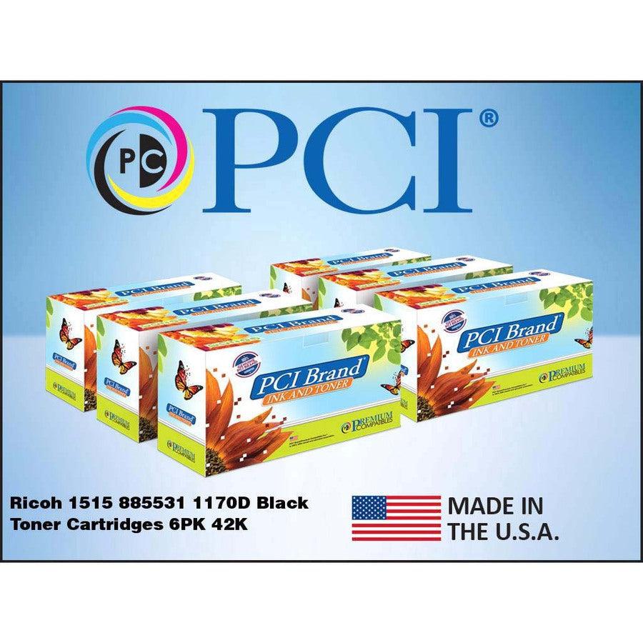 Premium Compatibles Laser Toner Cartridge - Alternative for Ricoh 885531 - Black - 6 / Pack 885531PC