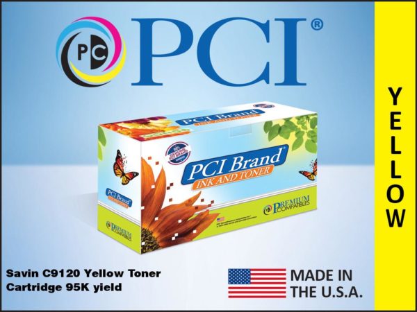 Premium Compatibles Laser Toner Cartridge - Alternative for Savin C9120Y - Yellow - 1 / Each C9120Y-PCI