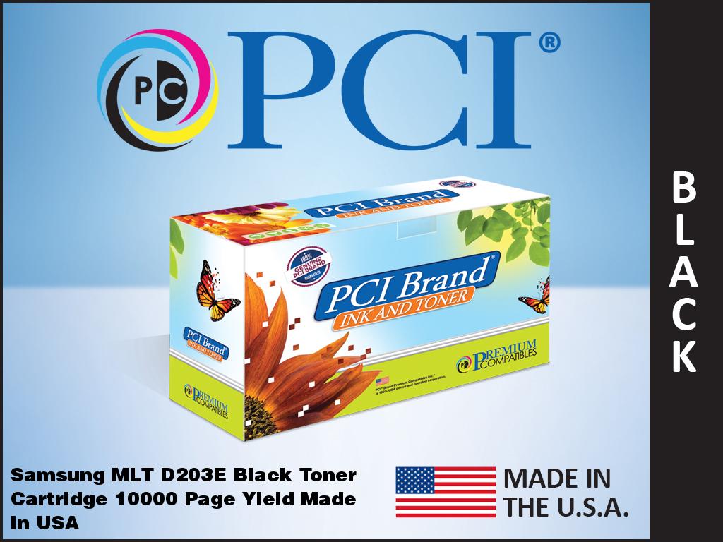 Premium Compatibles MLT-D203E-PCI Laser Toner Cartridge - Alternative for Samsung MLT-D203E, 203E, MLTD203E, MLT-D203E, MLT-D203E, XAA - Black - 1 / Pack