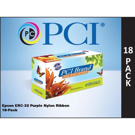 Premium Compatibles Ribbon - Alternative for Epson ERC32-18 - Purple - 18 / Box ERC32PC-18PC