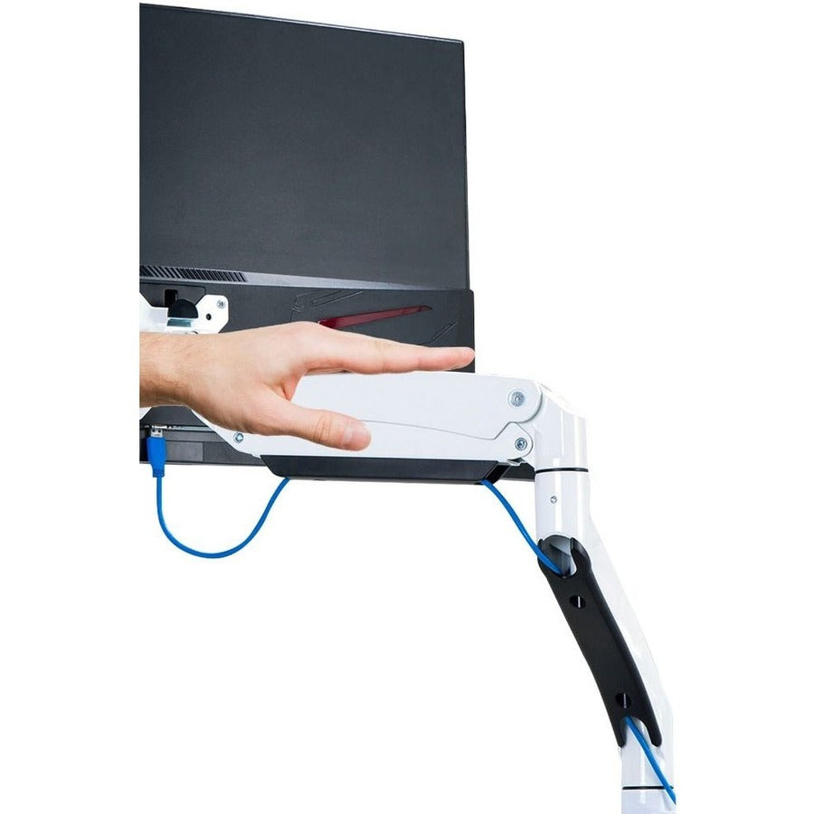 Premium Single Monitor Arm Desk Mount With Gaming Rgb Lighting