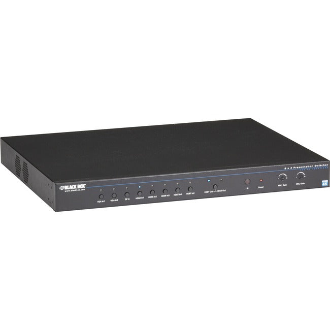 Presentation Switcher - 4K, Hdmi, Displayport, Vga, Catx, 8X2