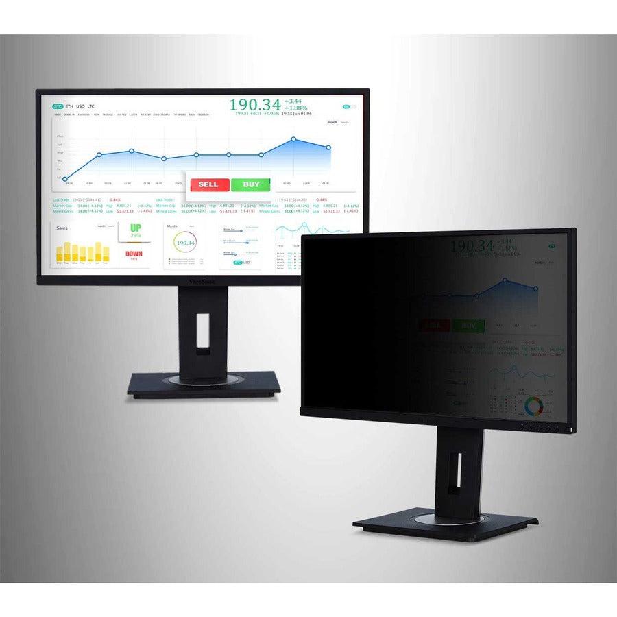 Privacy Screen Monitor 24 Inch - IPS Display with Built-In Data Protection | TecISoft VG2448-PF