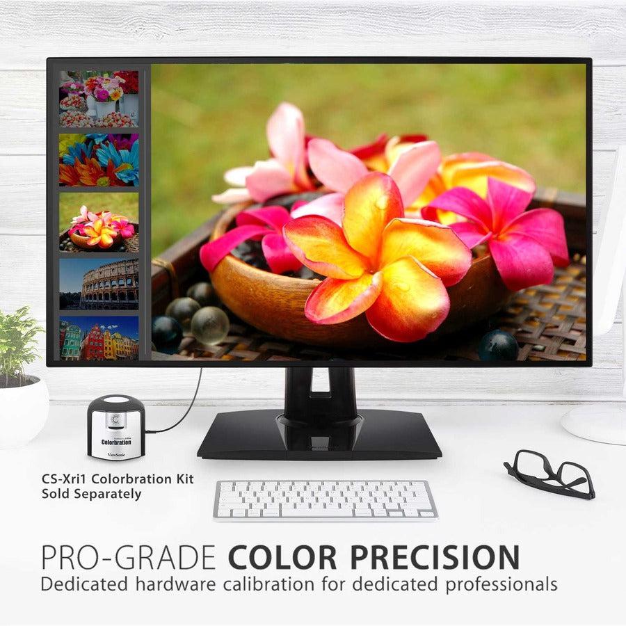 Professional 4K Monitor - ViewSonic VP3268a-4K 32" Pantone Validated Display with Docking Station | TechSoft