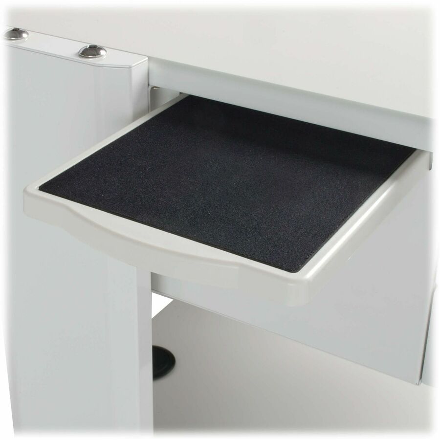 Professional Office Furniture - Mobile Workstation Adjustable Shelves | Tripp Lite WWSS2DWSTAA