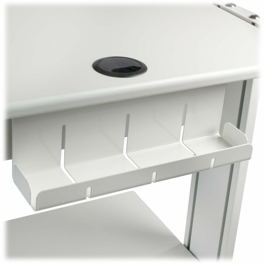 Professional Office Furniture - Mobile Workstation Adjustable Shelves | Tripp Lite WWSS2DWSTAA