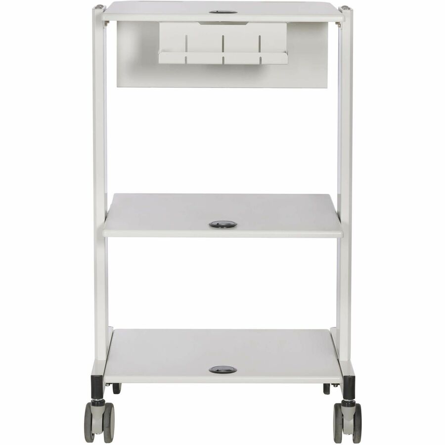 Professional Office Furniture - Mobile Workstation Adjustable Shelves | Tripp Lite WWSS2DWSTAA