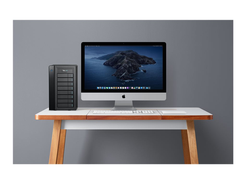Promise Pegasus32 R8 - Hard drive array - 144 TB - 8 bays (SATA-600) - HDD 18 TB x 8 - Thunderbolt 3, USB 3.2 Gen 2 (external) P32R8HD144US