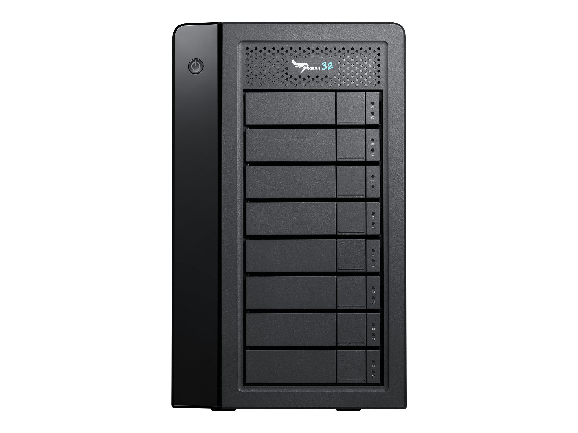 Promise Pegasus32 R8 - Hard drive array - 144 TB - 8 bays (SATA-600) - HDD 18 TB x 8 - Thunderbolt 3, USB 3.2 Gen 2 (external) P32R8HD144US