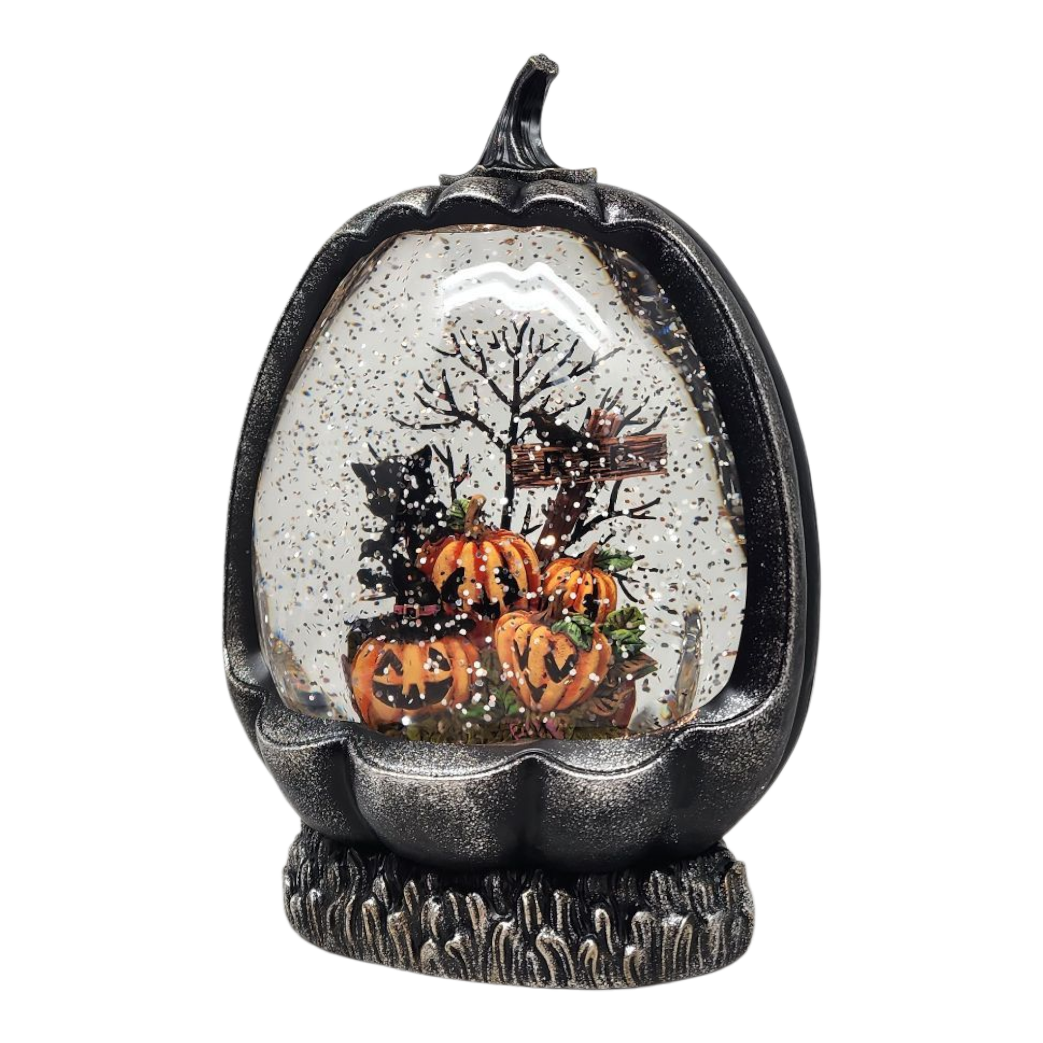 Pumkpin Patch Lighted Waterglobe Pumpkin