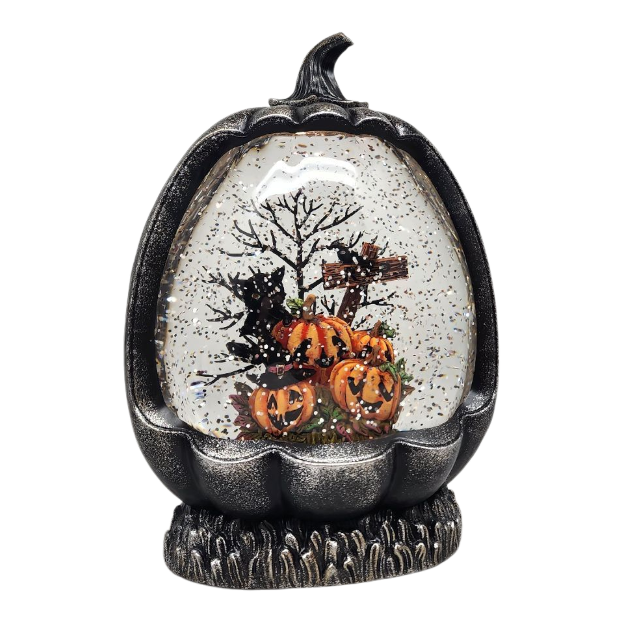 Pumkpin Patch Lighted Waterglobe Pumpkin