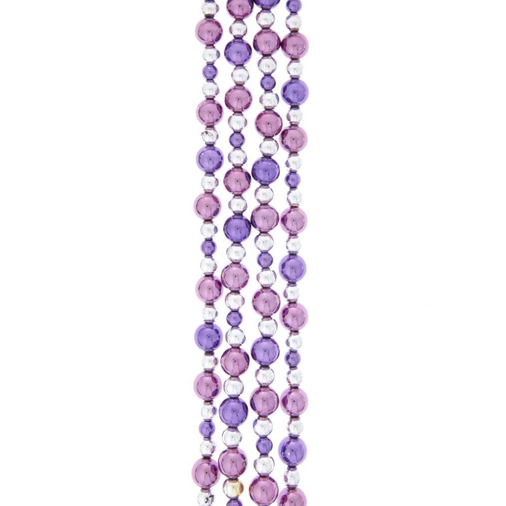 Purple and Silver Garland - 58 Inches