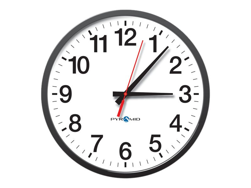 Pyramid Standard Face Type A - Clock - quartz - 13.27 in - frame: black S9A3AAGBXB