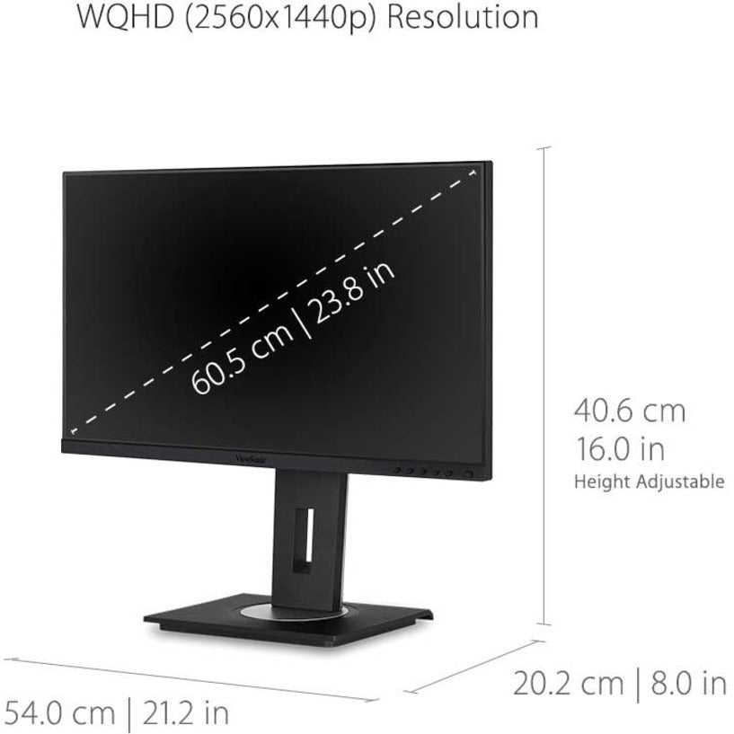 QHD 1440p Monitor 24 Inch - USB-C IPS Business Display | ViewSonic VG2455-2K
