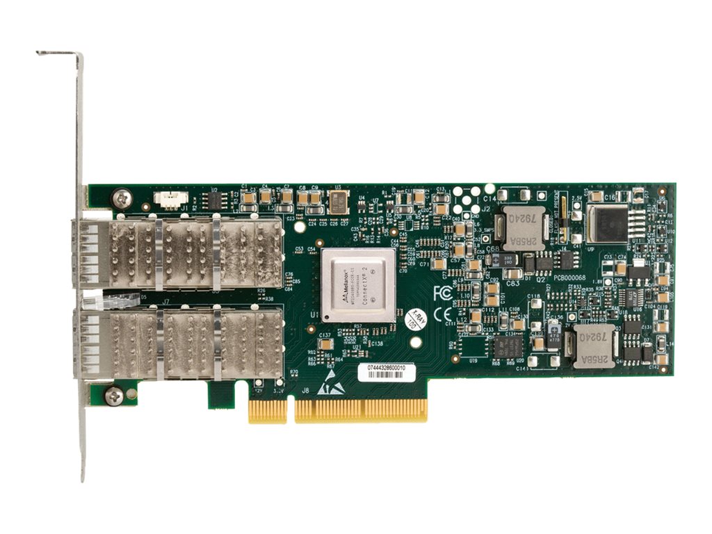 QLogic IB 4X QDR PCI-e G2 Dual-port HCA - Network adapter - PCIe 2.0 x8 - InfiniBand - 2 ports - for Apollo 4200 Gen9;