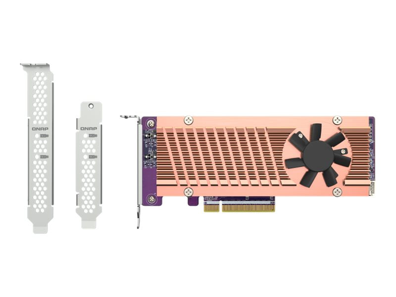 QNAP QM2-2P-384A - Storage controller - PCIe 3.0 - low profile - PCIe 3.0 x8 - for QNAP QGD-1600