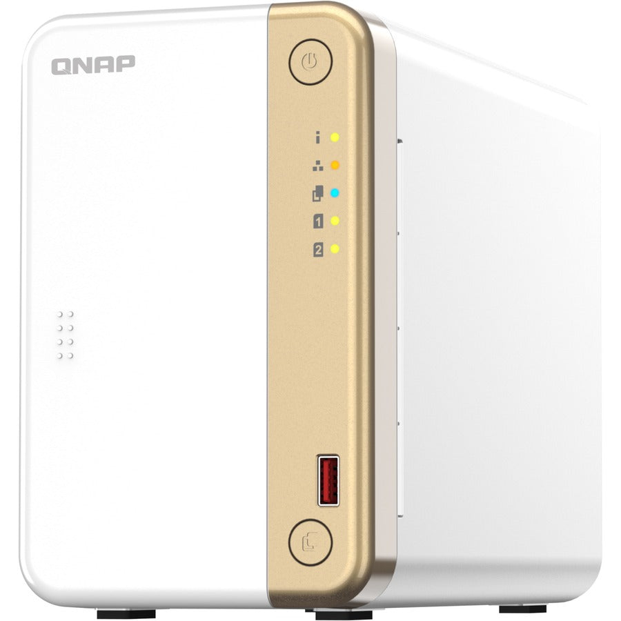 QNAP Turbo NAS TS-262-4G SAN/NAS Storage System - 1 x Intel Celeron N4505 Dual-core (2 Core)