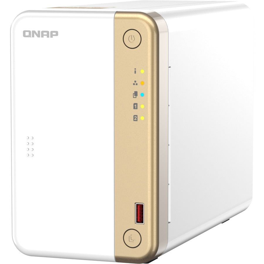 QNAP Turbo NAS TS-262-4G SAN/NAS Storage System - 1 x Intel Celeron N4505 Dual-core (2 Core)