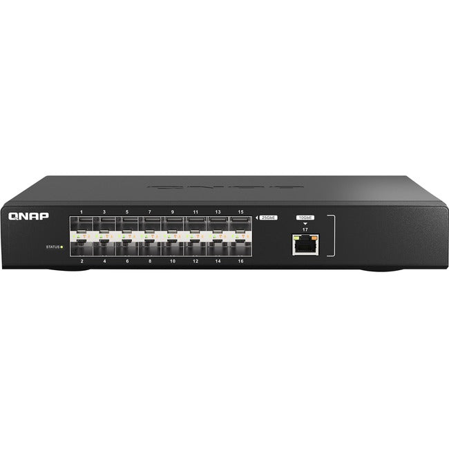 Qnap Qsw-M2116P-2T2S, Poe Managenent Switch, 16 Ports Of 2.5 Gbe With Poe 802.3A