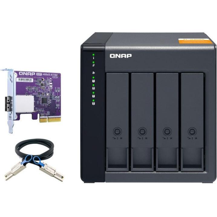 Qnap Tl-D400S Hdd/Ssd Enclosure Black 2.5/3.5"