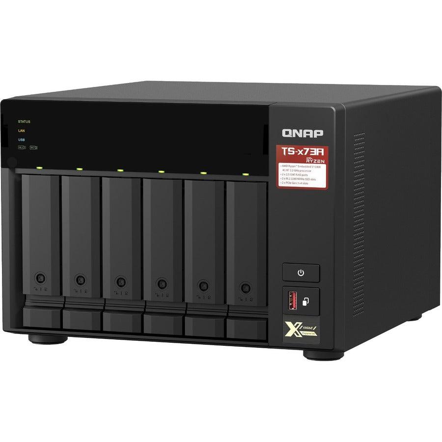 Qnap Ts-673A Nas Tower Ethernet Lan Anthracite V1500B
