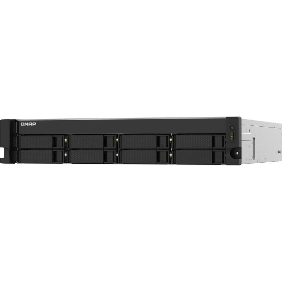 Qnap Ts-832Pxu Nas Rack (2U) Ethernet Lan Aluminium, Black Al324