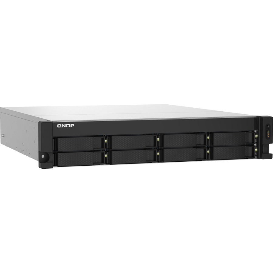 Qnap Ts-832Pxu Nas Rack (2U) Ethernet Lan Aluminium, Black Al324