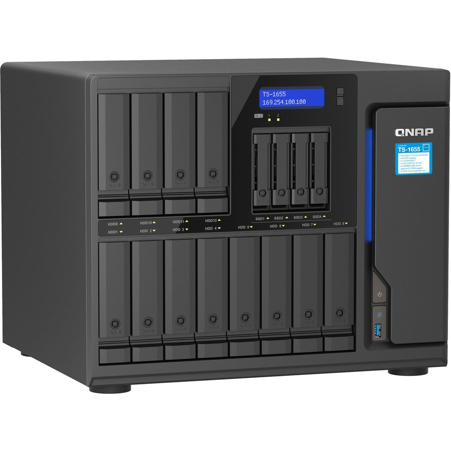 Qnap Turbo Nas Ts-1655-8G San/Nas Storage System - 1 X Intel Atom C5125 Octa-Core (8 Core) 2.80 Ghz