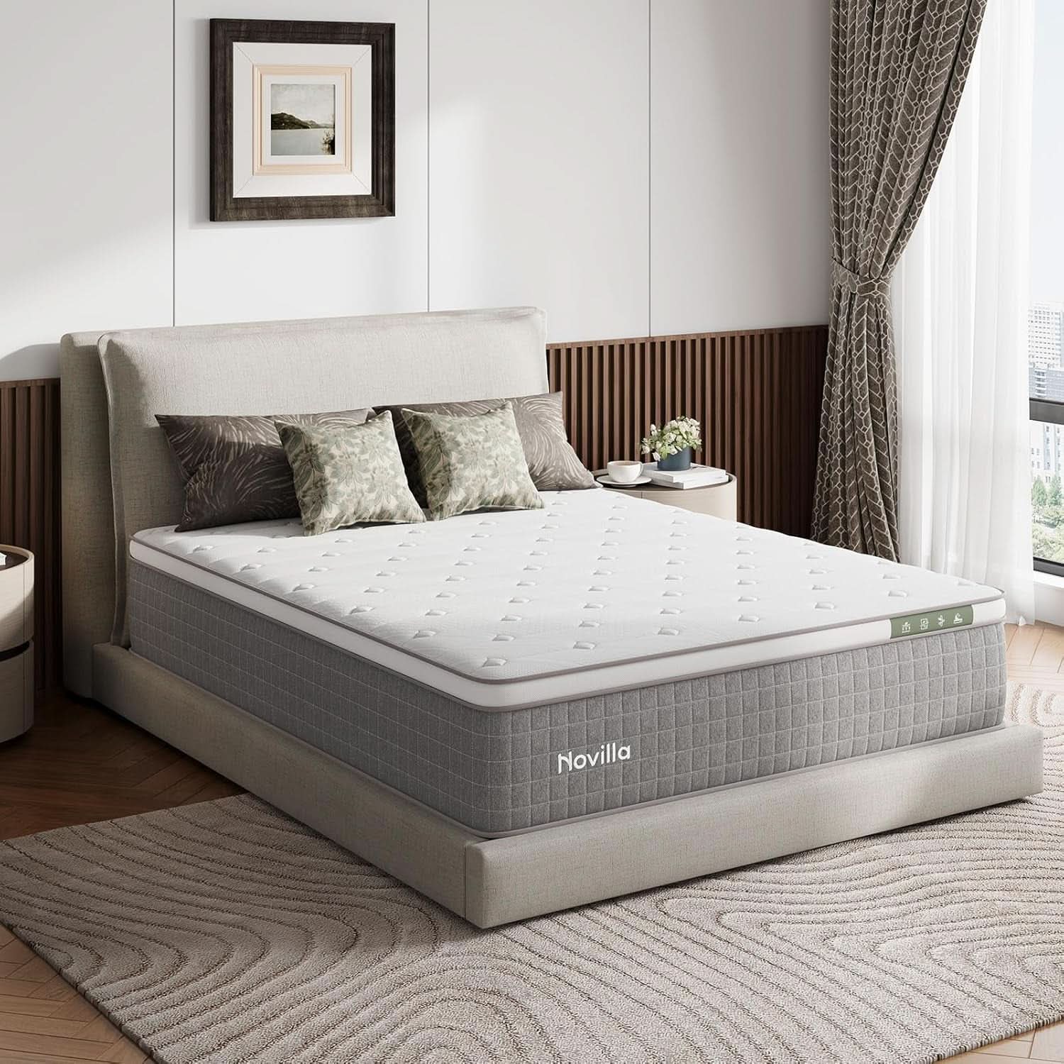 Queen Size Hybrid Mattress Gel Memory Foam Certipur US Certified