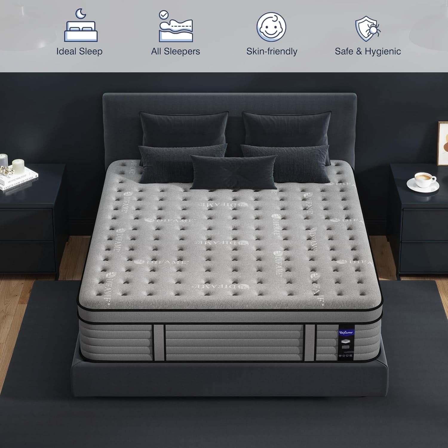 Queen Size Premium GelInfused Memory Foam Mattress