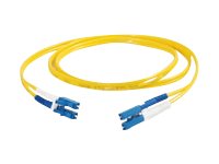 Quiktron Value Series - Patch cable - LC/UPC single-mode (M) to LC/UPC single-mode (M) - 0.914 m - fiber optic - duplex - yellow 810-LL7-003FT