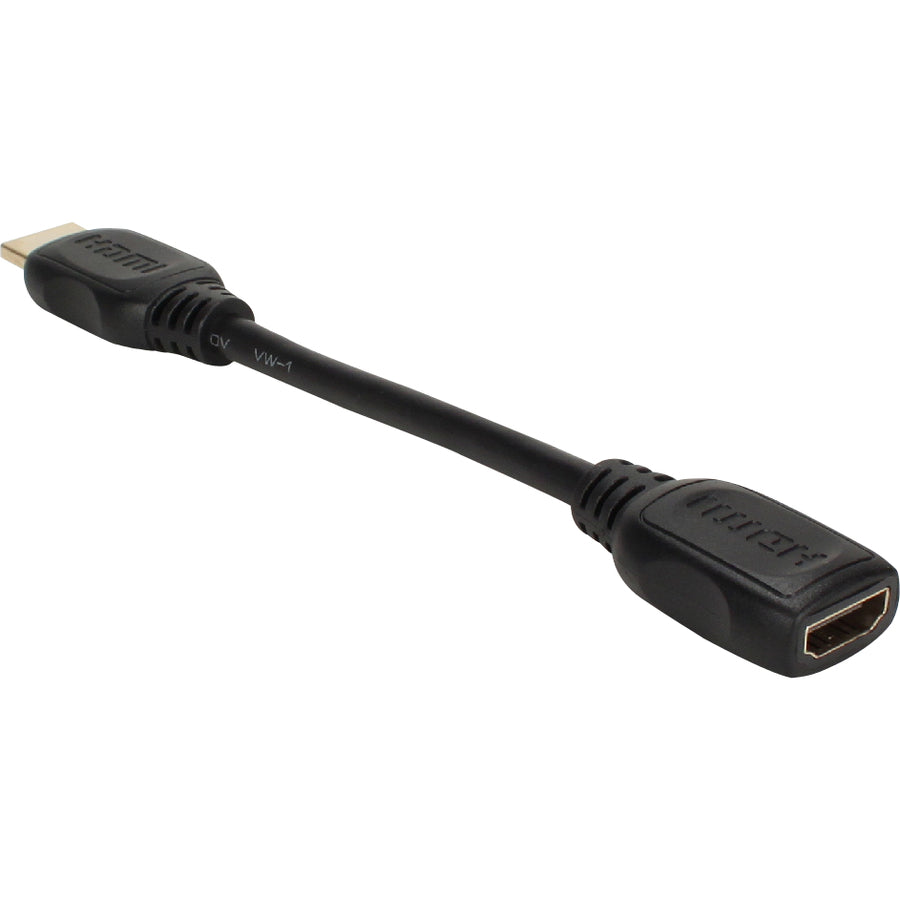 QVS 0.5ft High Speed HDMI UltraHD 4K with Ethernet Flex Extension Cable HDXG-0.5F