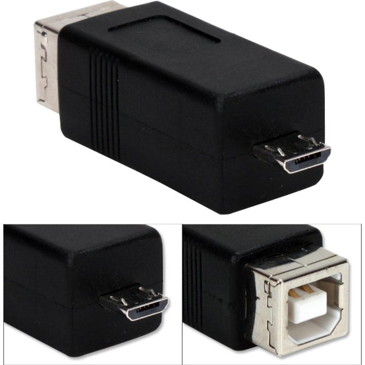 Qvs Usb High-Speed Otg Micro-B Male To Usb B Female Adaptor
