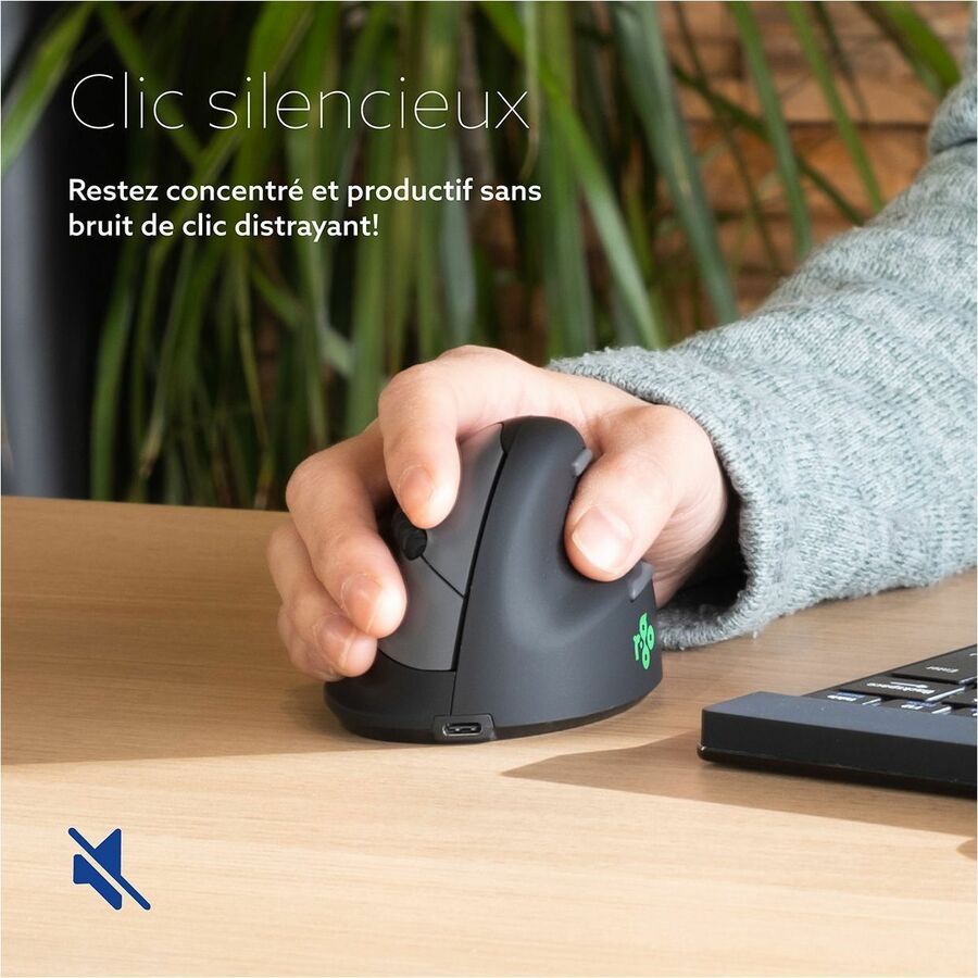 R-Go HE Ergonomic Mouse, Large, Right, Wireless RGOHELAWL