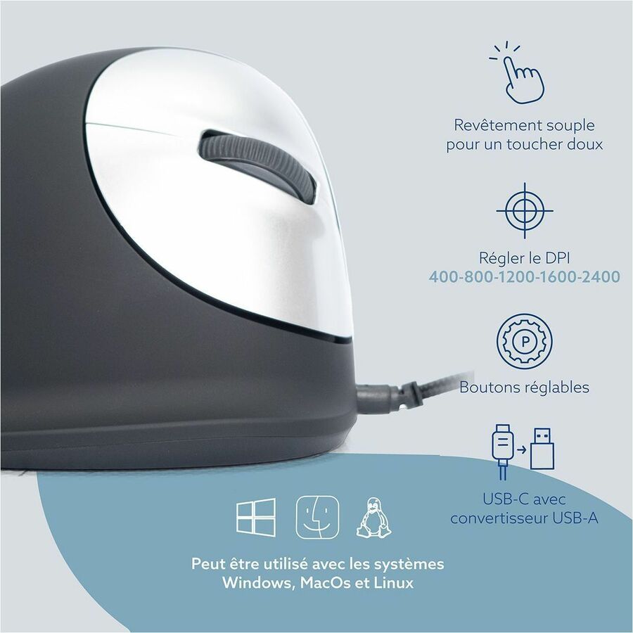 R-Go ergonomic mouse, HE Break RGOHELA