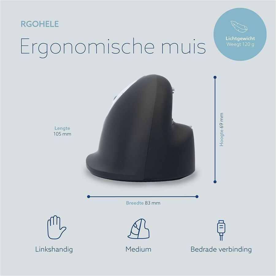 R-Go ergonomic mouse, HE Break RGOHELE