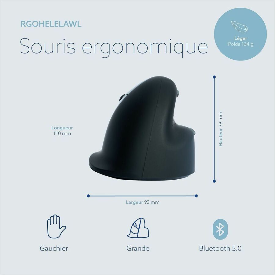 R-Go ergonomic mouse, HE Break RGOHELELAWL