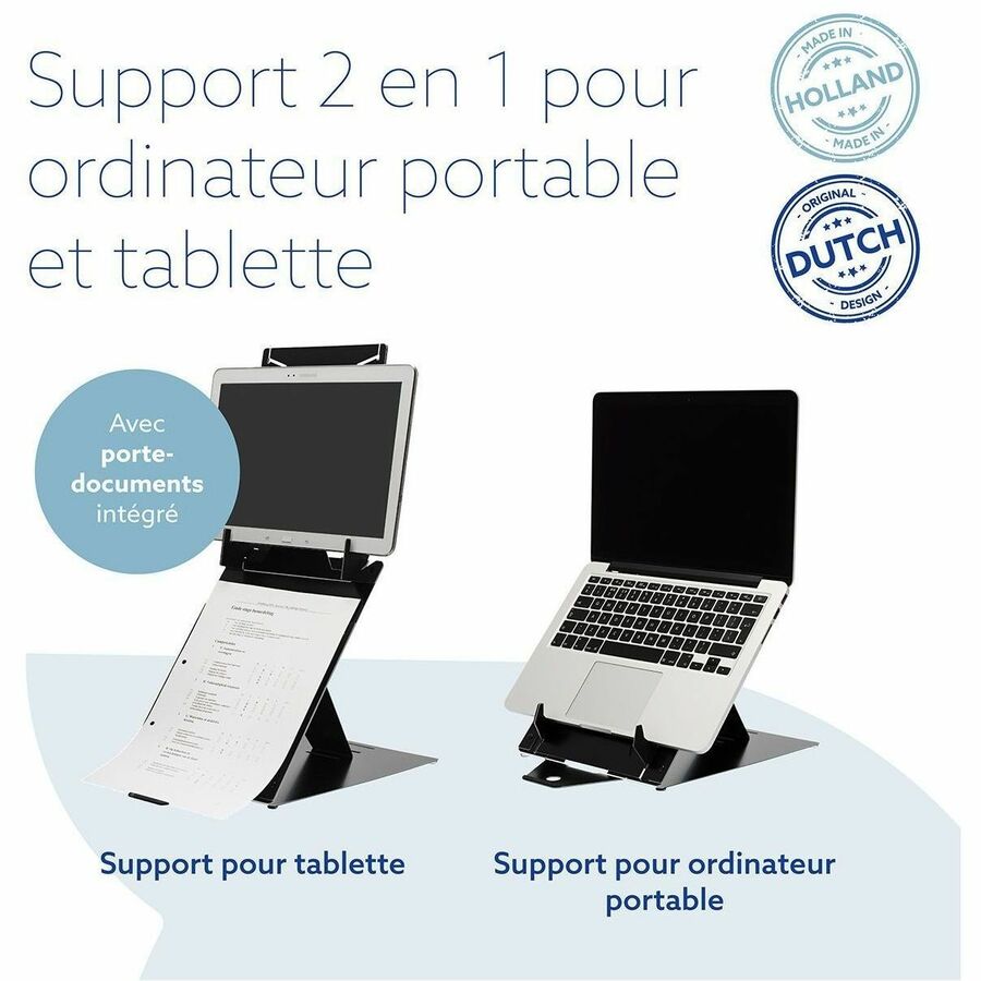 R-Go tablet and laptop stand RGORIDUOBL