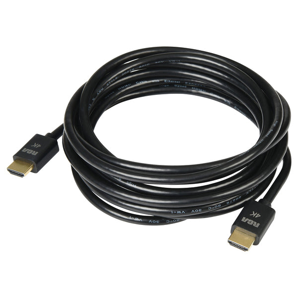 RCA DH12HHE Digital Plus High Speed HDMI Cable with Ethernet, Black (12 Ft.)
