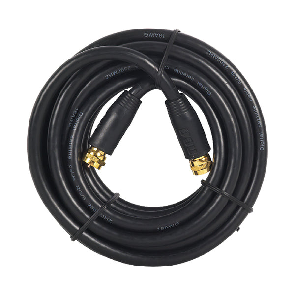 RCA VH612R RG6 Coaxial Cable, Black (12 Ft.)