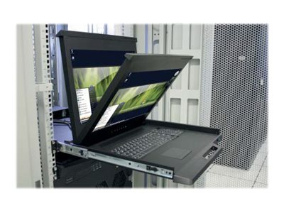 RV1-LCDA17/DWS/HD, 1U 17" 1920 x 1080 LCD Rack Drawer, DVI and VGA