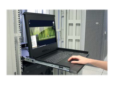 RV1-LCDA17/DWS/HD, 1U 17" 1920 x 1080 LCD Rack Drawer, DVI and VGA