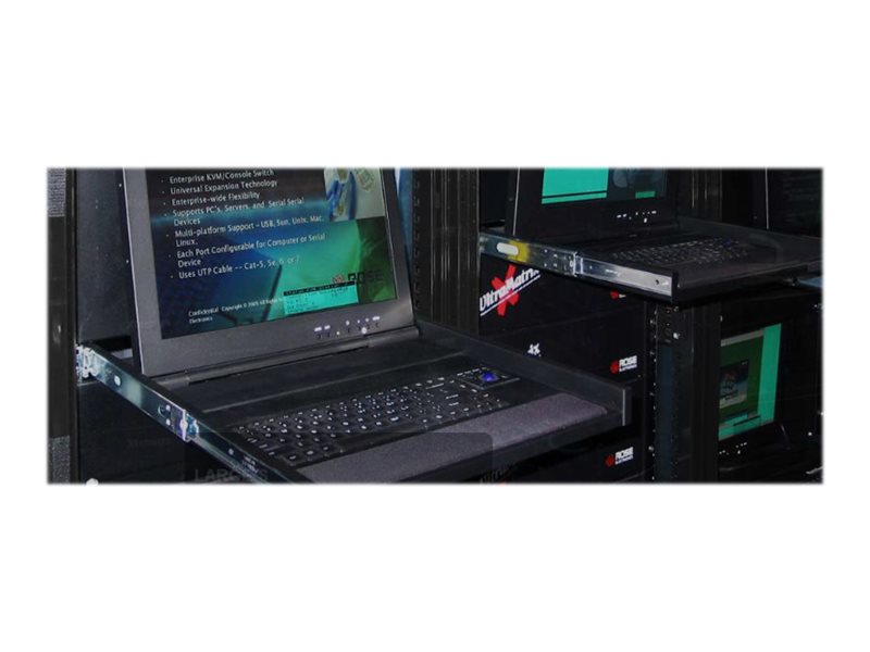 RV1-LCDA17/DWS/HD, 1U 17" 1920 x 1080 LCD Rack Drawer, DVI and VGA