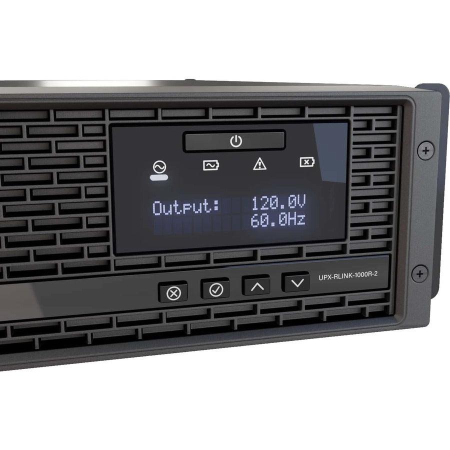 Rack Mountable UPS Battery Backup - Professional AV Power Protection | TechSoft UPX-RLNK-1000R-2