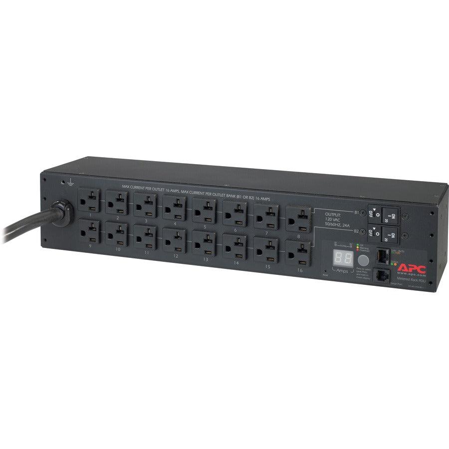 Rack PDU, Metered, 2U, 30A, 120V, (16) 5-20 AP7802B