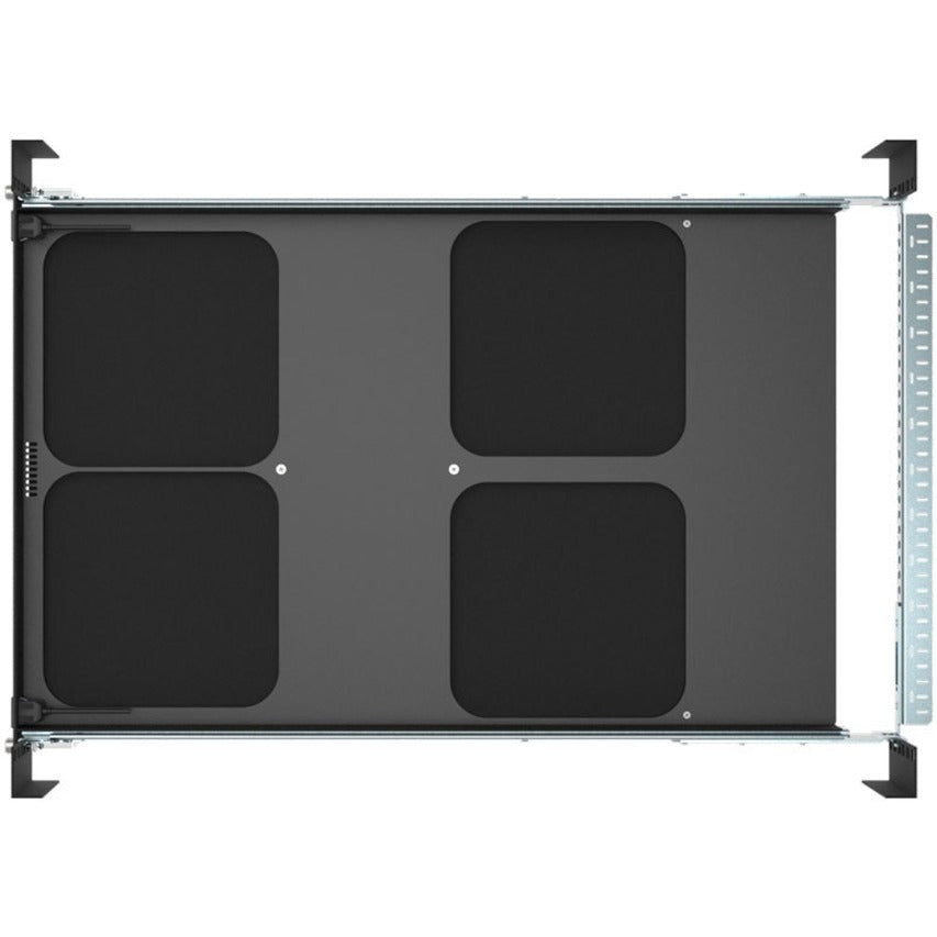 Rack Solutions 1U Mini Rack Access Tool-Less Shelf for Four Apple Mac Mini with USB 112-5541