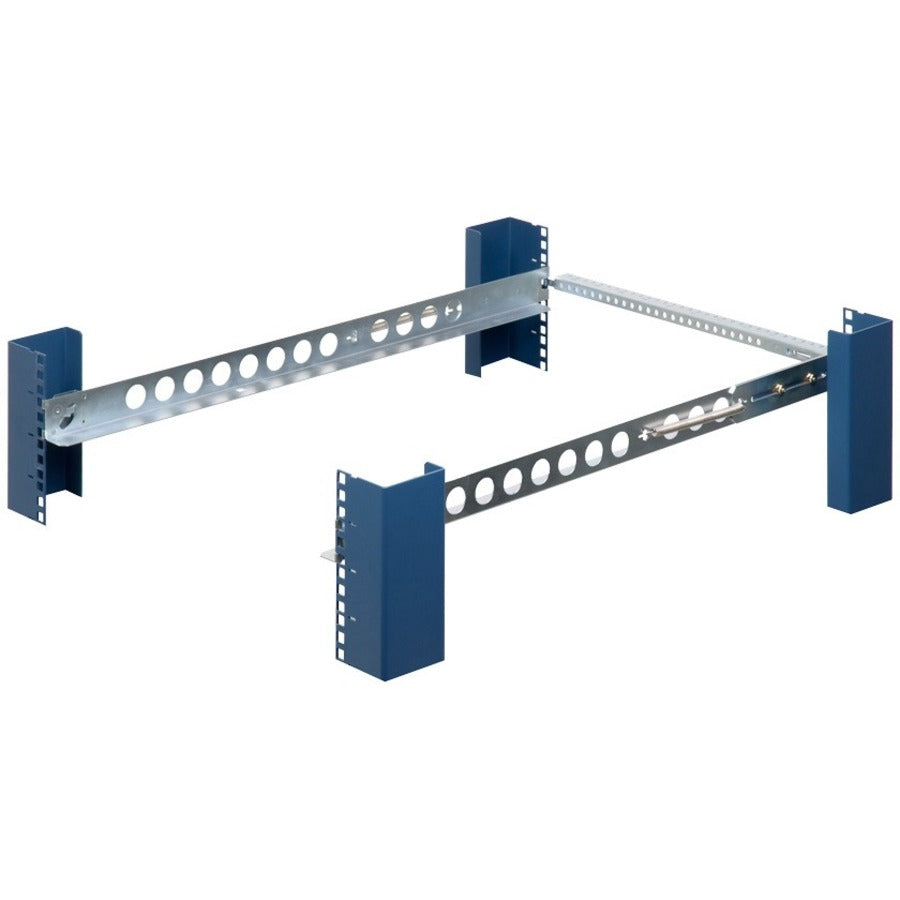 Rack Solutions 1U Tool-less Universal Rail 28in Depth with Tool-less Wirebar - 45 lb Load