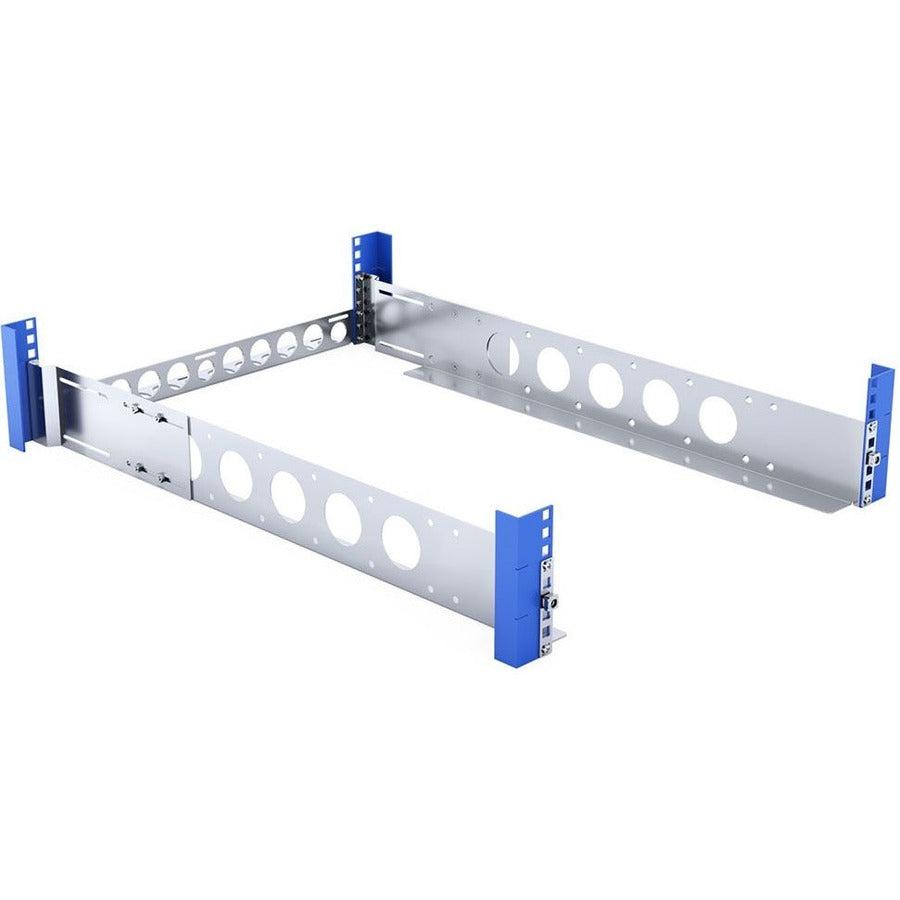 Rack Solutions 2U Wide Equipment Universal Rail 24in Depth with Wire Bar